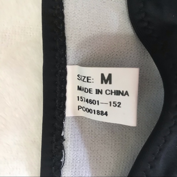 Black Bikini Two-Piece Triangle Cheeky Swimsuit - Picture 3 of 7